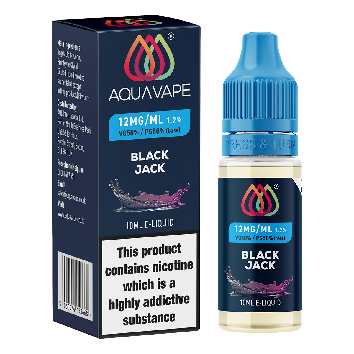 Black Jack E-Liquid by Aquavape - 10ml Vape Shop Black Jack E-Liquid by Aquavape - 10ml Vape Shop