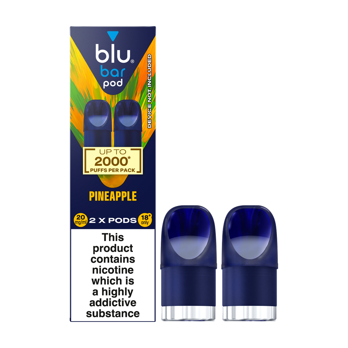 Pineapple Blu Bar Pods | 3 For 15 Vape Shop Pineapple Blu Bar Pods | 3 For 15 Vape Shop