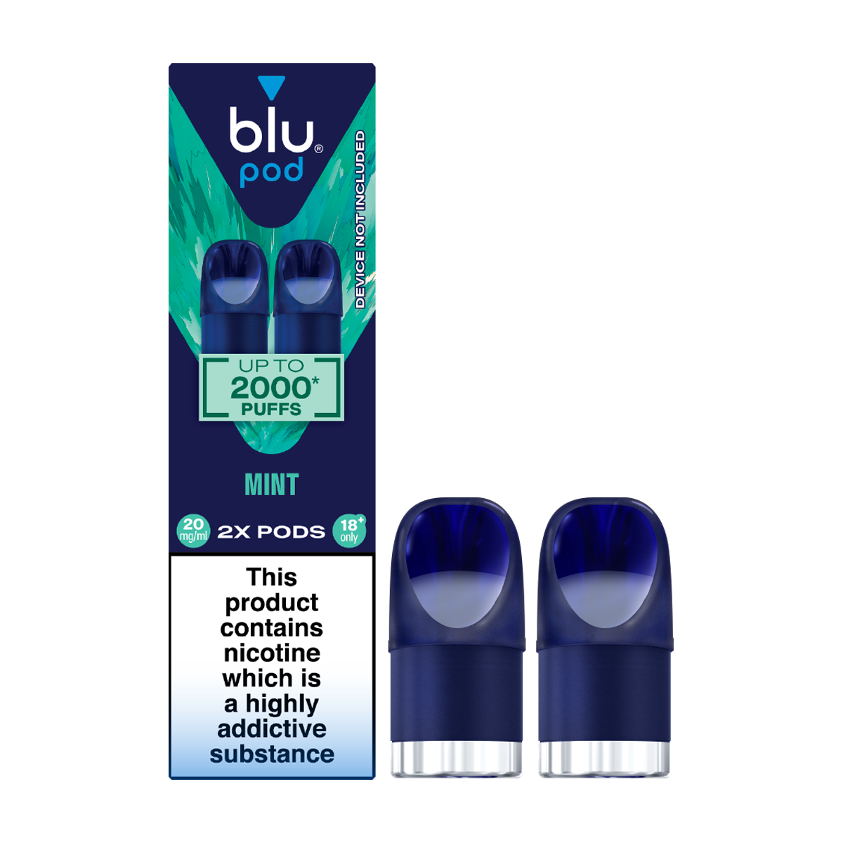 Mint Blu Bar Pods | 3 For 15 | Pack Of 2 Vape Shop Mint Blu Bar Pods | 3 For 15 | Pack Of 2 Vape Shop