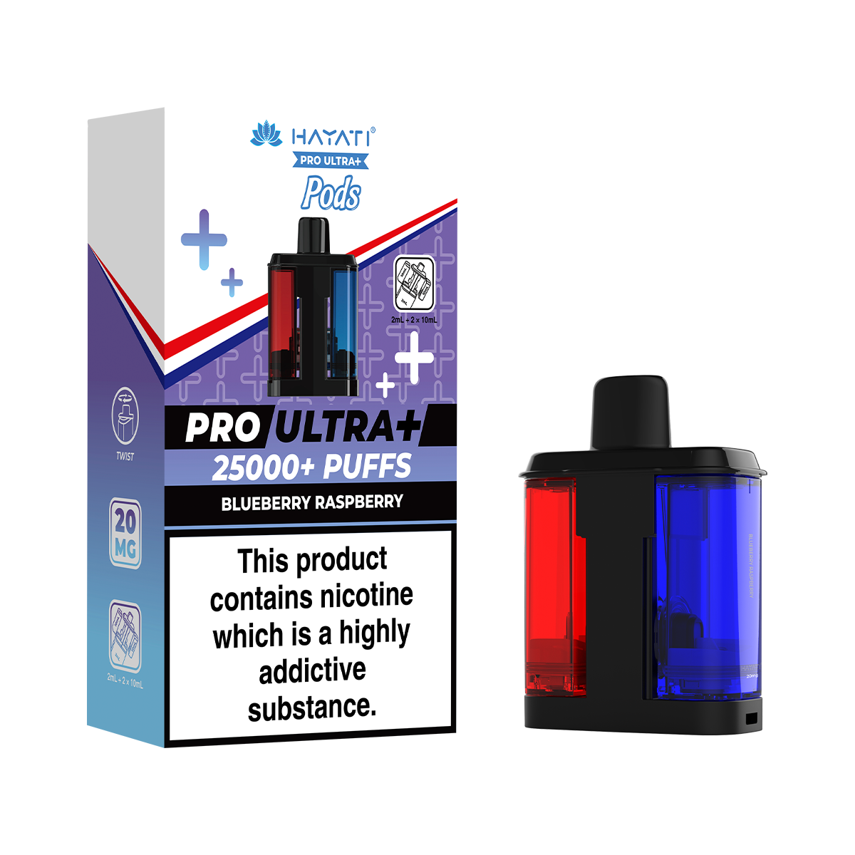 blueberry raspberry hayati pro max Hayati Pro Max Nic Salt E Liquid 10ml Vape Juice main image 1