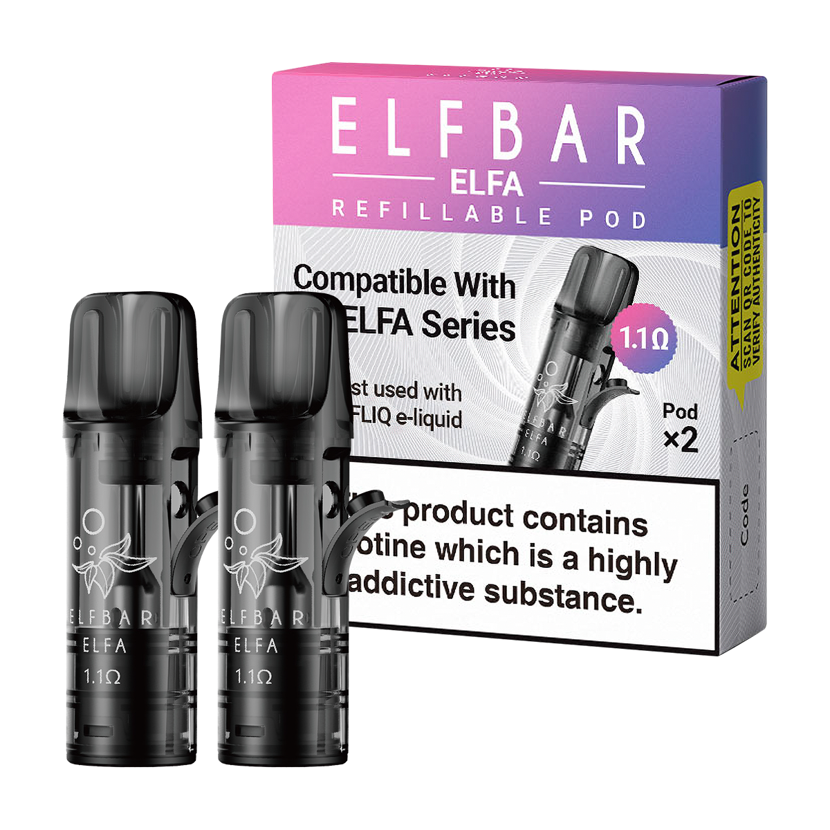 Elf Bar Elfa Refillable Pods | UK Vaping