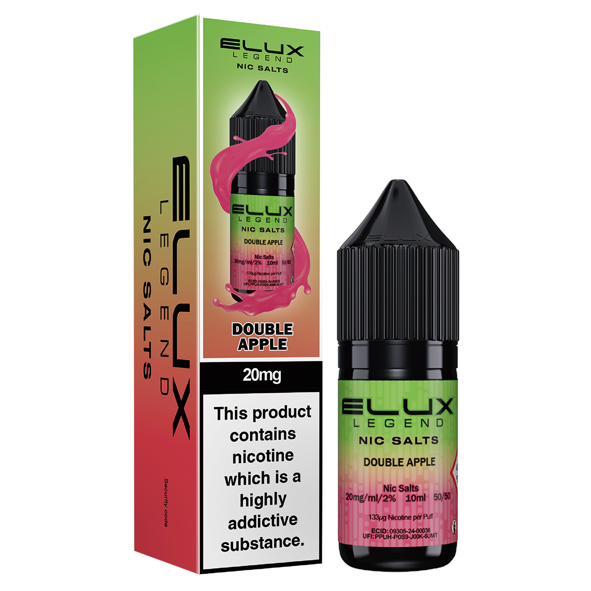 Double Apple Nic Salt by Elux 10ml Vape Shop Double Apple Nic Salt by Elux 10ml Vape Shop