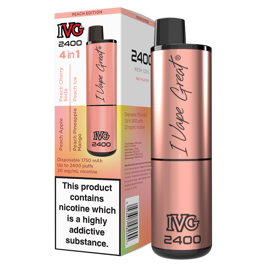 Peach Edition IVG 2400 Disposable Device