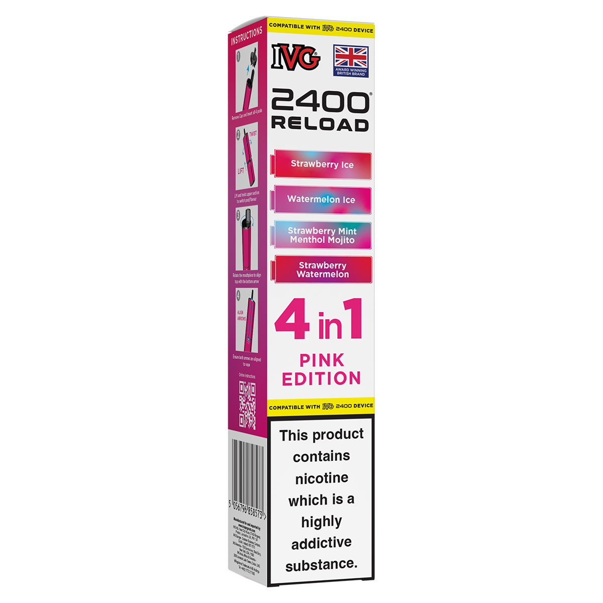 ivg 4 in 1 pink edition Hayati Pro Max Nic Salts 20mg 10ml – Blue Razz Lemonade main image 0