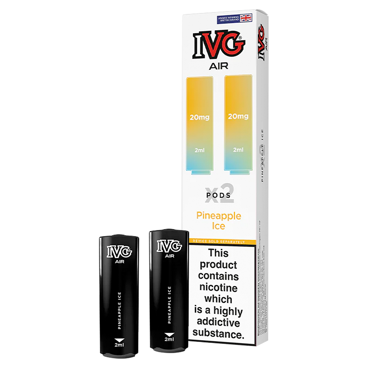 Pineapple Ice IVG Air Replacement Pods – Vape Shop