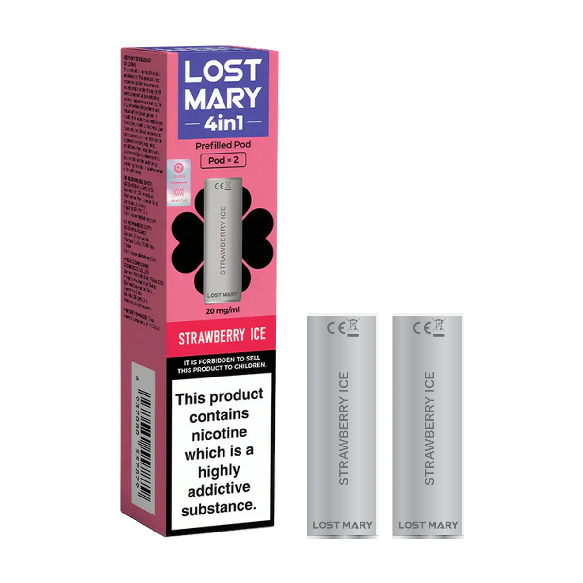 Strawberry Ice Lost Mary 4in1 Pods – Vape Shop