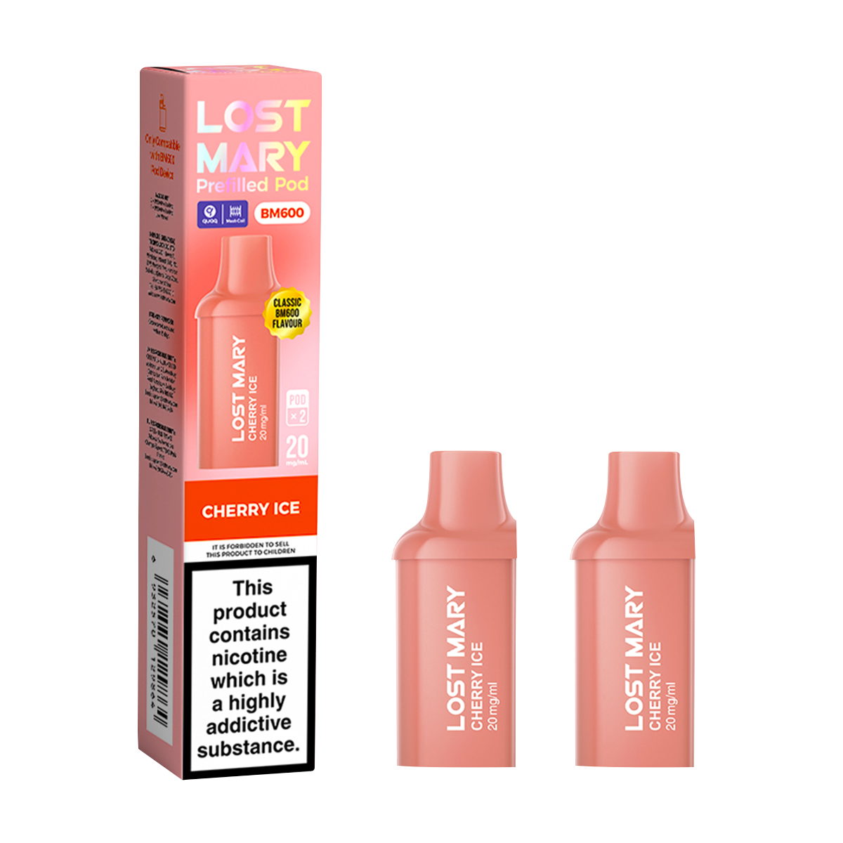 Cherry Ice Lost Mary BM600 Pods | Prefilled Pods  Vape Shop