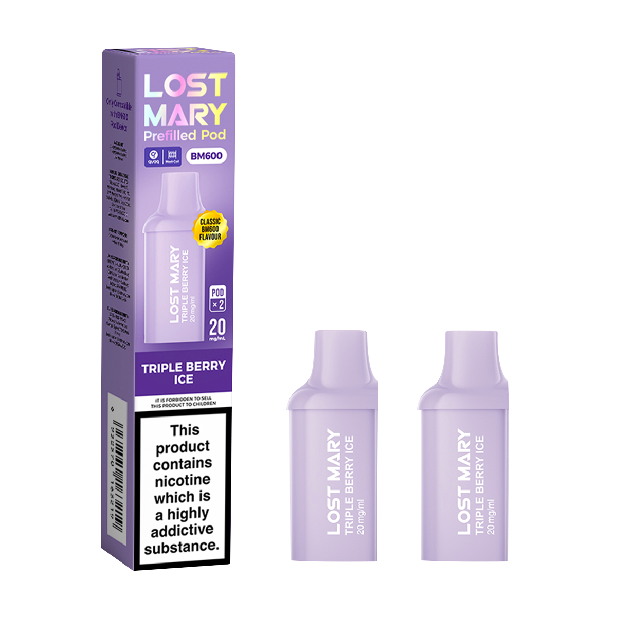 Triple Berry Ice Lost Mary BM600 Pods | 2ml Prefilled Pods Vape Shop Triple Berry Ice Lost Mary BM600 Pods | 2ml Prefilled Pods Vape Shop