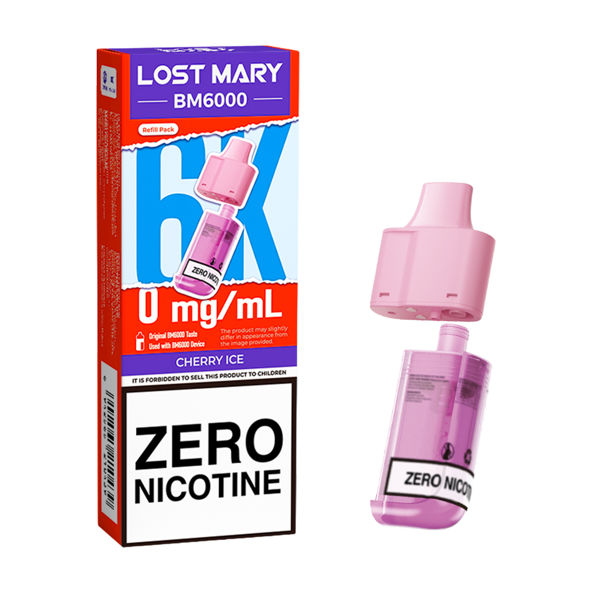 Cherry Ice Lost Mary BM6000 Refill Pack | Replacement Pod Vape Shop Cherry Ice Lost Mary BM6000 Refill Pack | Replacement Pod Vape Shop