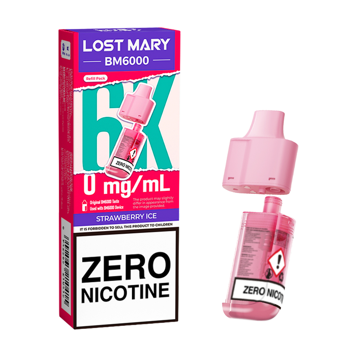 Strawberry Ice Lost Mary BM6000 Refill Pack | 6000 Puffs Vape Shop Strawberry Ice Lost Mary BM6000 Refill Pack | 6000 Puffs Vape Shop