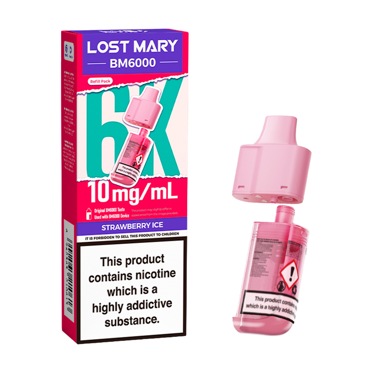 lost mary bm600 refill price Lost Mary BM6000 Refill Pods - Lowest Price £4.99 (or 3 for £ 13.99) main image 1