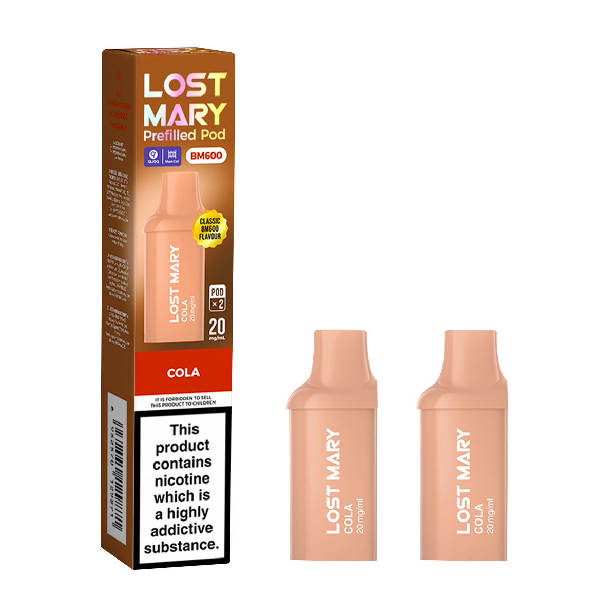 Cola Lost Mary BM600 Pods | Prefilled Pods | MTL Vaping Vape Shop Cola Lost Mary BM600 Pods | Prefilled Pods | MTL Vaping Vape Shop
