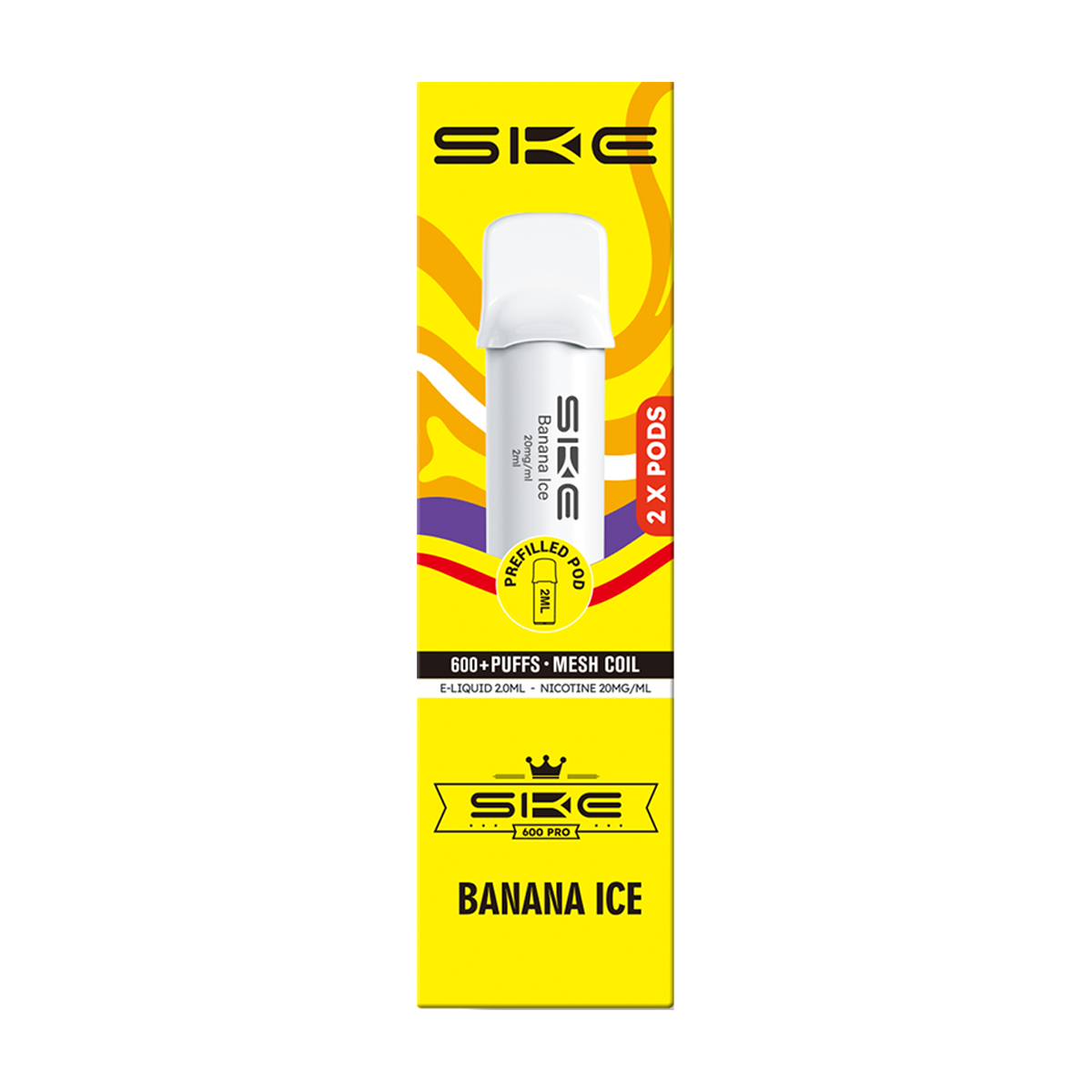 elfbar nachfüll pod läuft aus Banana Ice Nic Salt E-Liquid by Elf Bar Elfliq main image 0