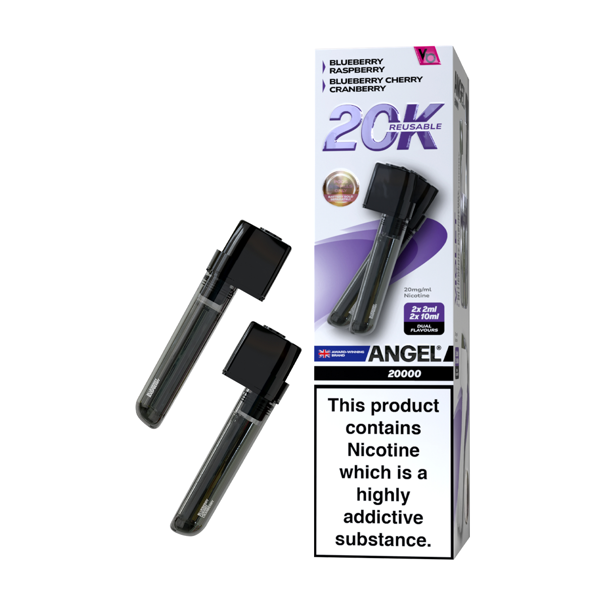 Violet Edition Vapes Bars Angel 20k Refill Pack  Vape Shop