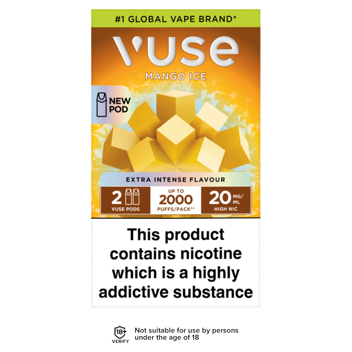 vuse pod mango Vuse Pro Pod Blushed Mango 12 mg/ml | Blushed Mango | 12 mg