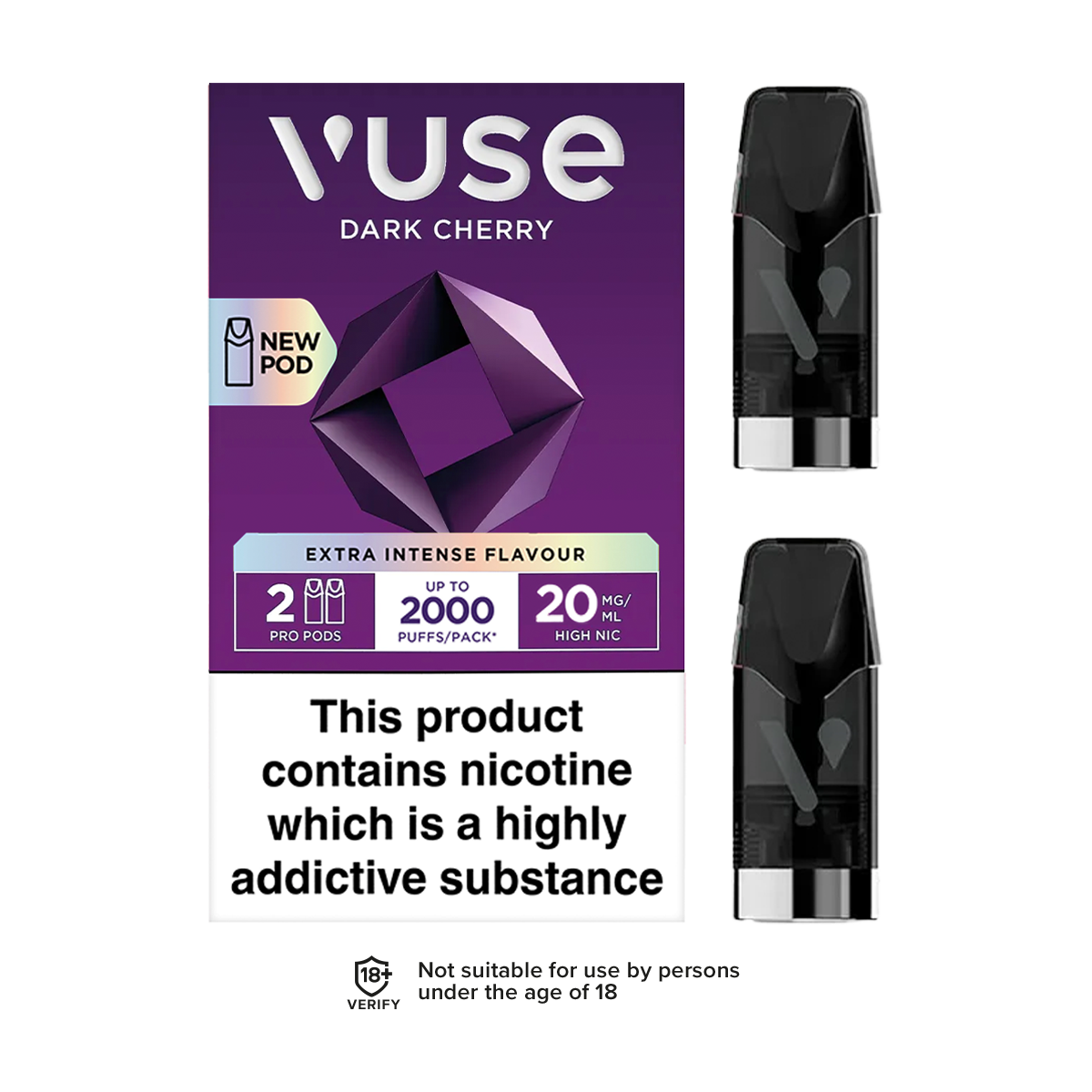 vuse cherry pods Dark Pro | 3 For £15 Choose Flavor:Blueberry Pineapple Kiwi Variable Voltage 510 Battery RAZ LTX 25000 Puffs