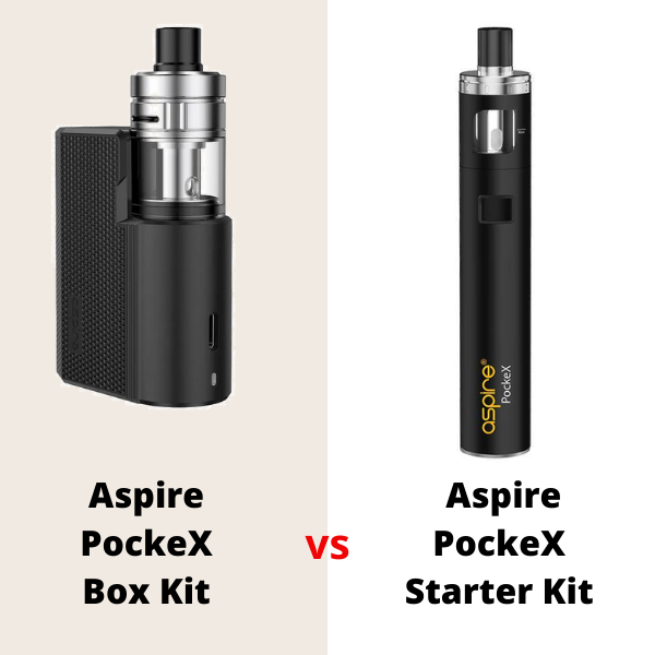 Aspire PockeX Box Kit vs Aspire PockeX Starter Kit