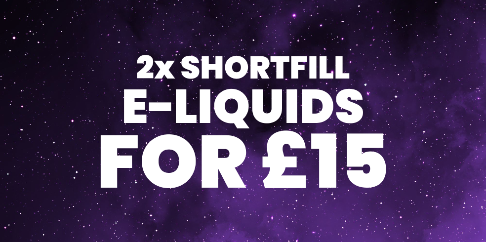 2 Shortfill E-Liquids for £15