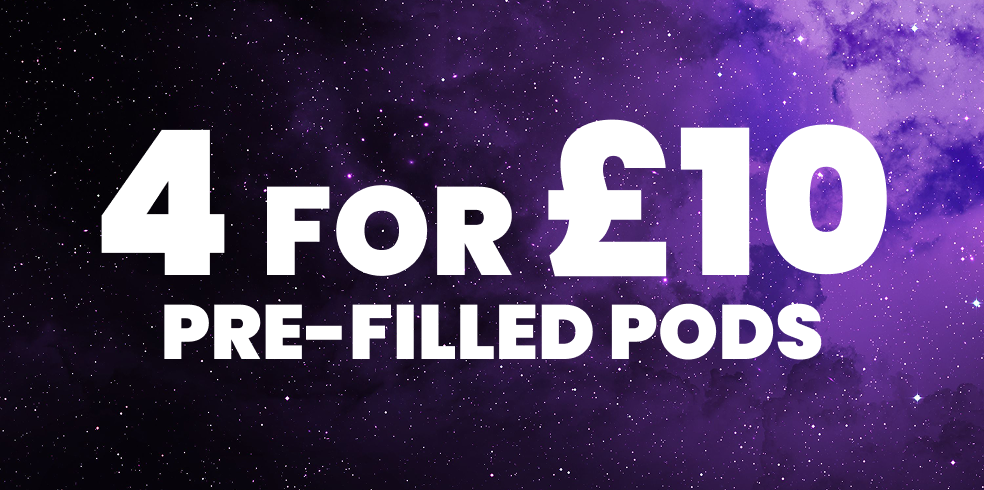 4 For £10 Prefilled Vape Pods