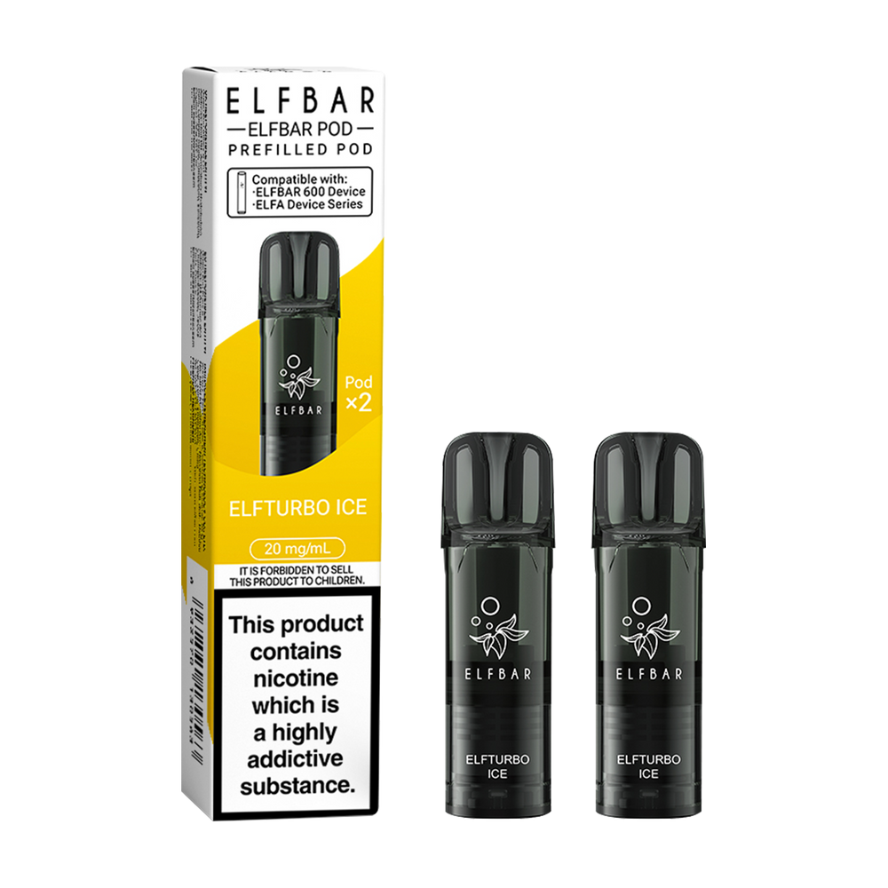 Elfturbo Ice Elfbar 600 Pods | Prefilled Pods Vape Shop Elfturbo Ice Elfbar 600 Pods | Prefilled Pods Vape Shop