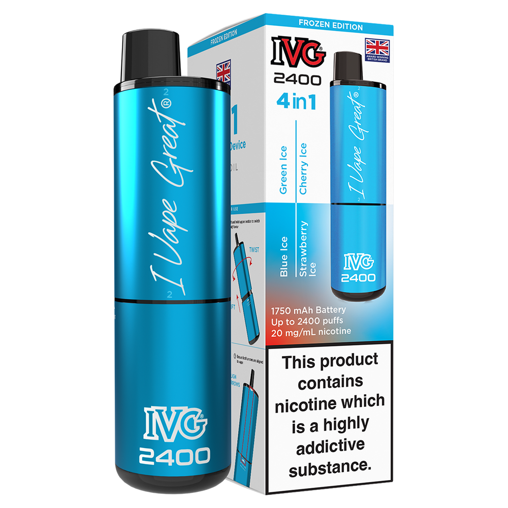 IVG 2400 Rechargeable Vape Kit frozen edition