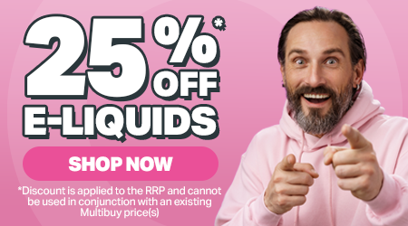 up to 25% off e-liquids