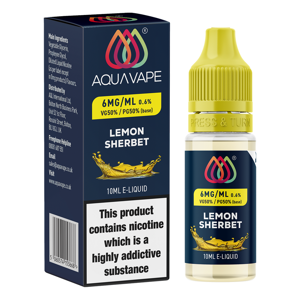 Lemon Sherbert E-Liquid by Aquavape - 10ml Vape Shop Lemon Sherbert E-Liquid by Aquavape - 10ml Vape Shop