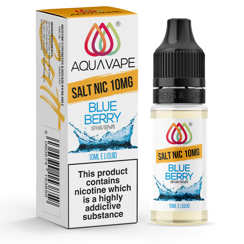 Blueberry Nic Salt by Aquavape 10ml 10mg