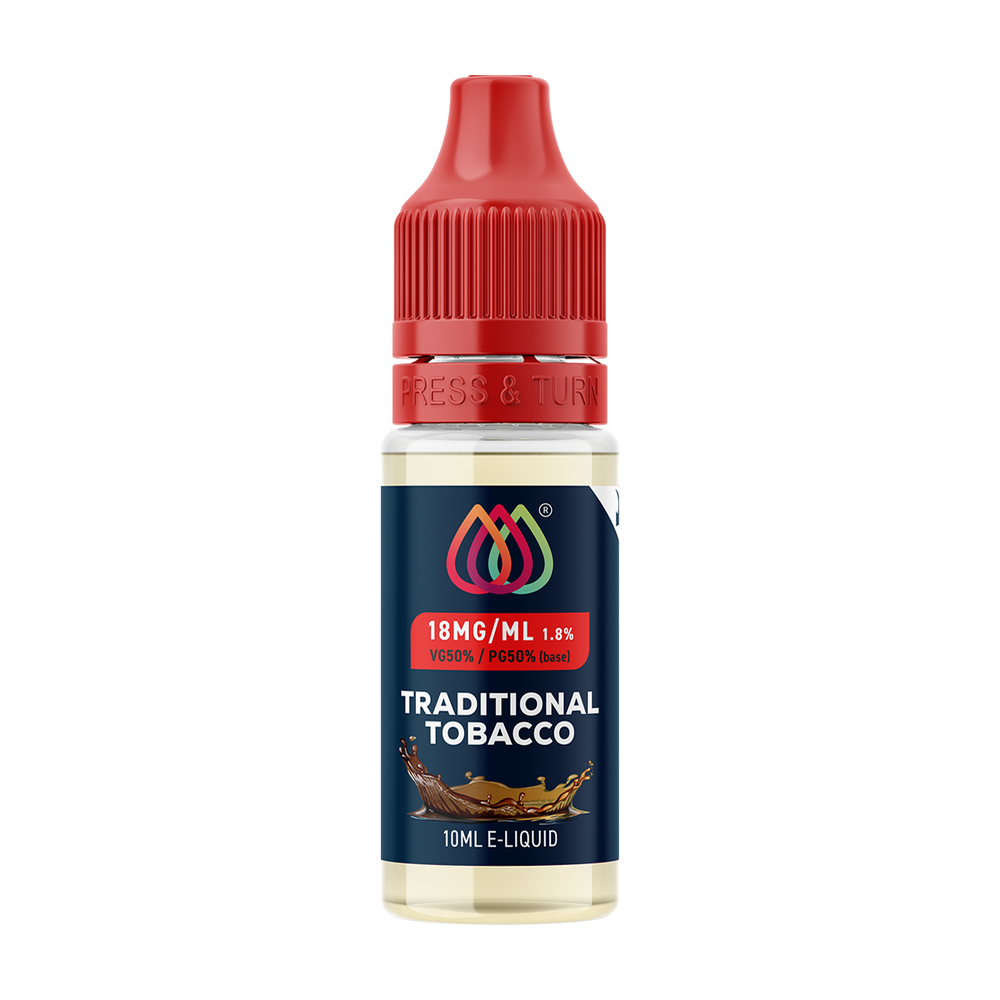 Traditional Tobacco E-Liquid by Aquavape - 10ml