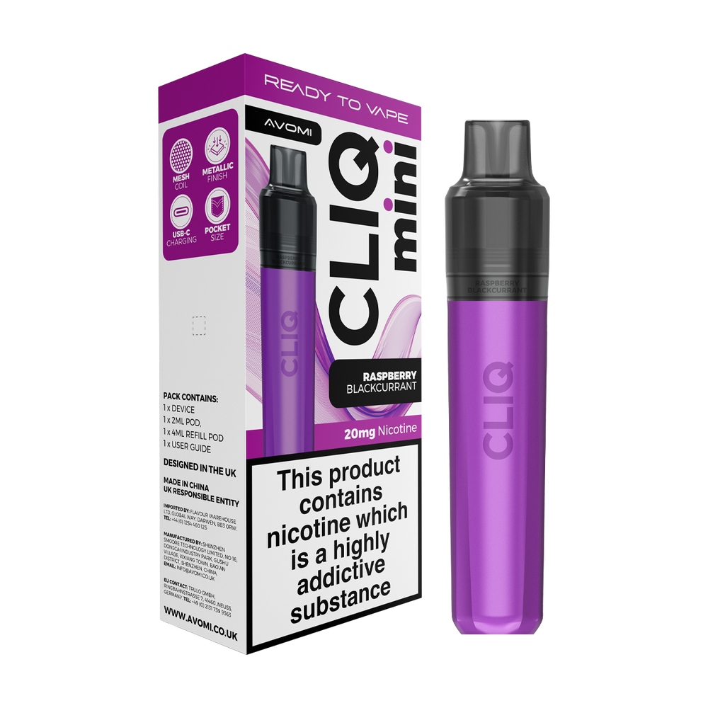 Avomi Cliq Mini Kit | 2ml Capacity Vape Shop Avomi Cliq Mini Kit | 2ml Capacity Vape Shop