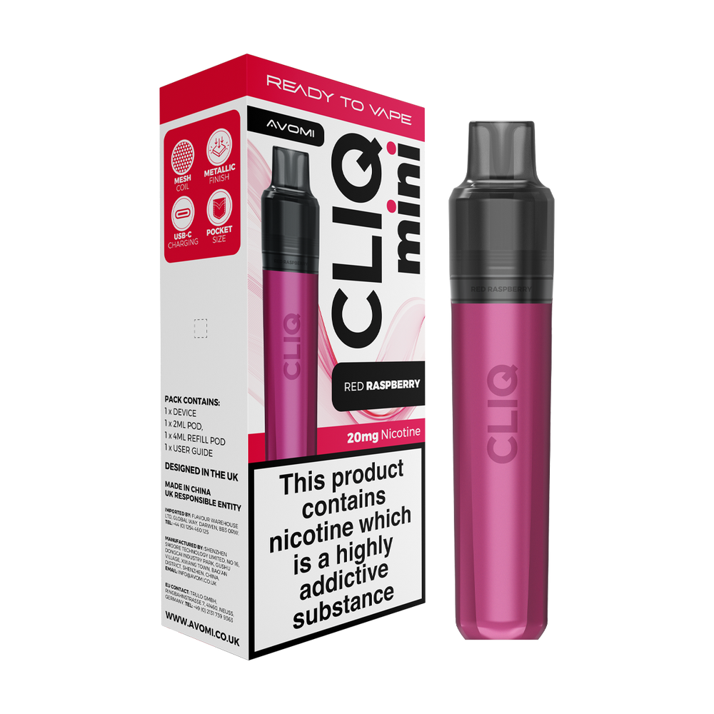Avomi Cliq Mini Kit red raspberry