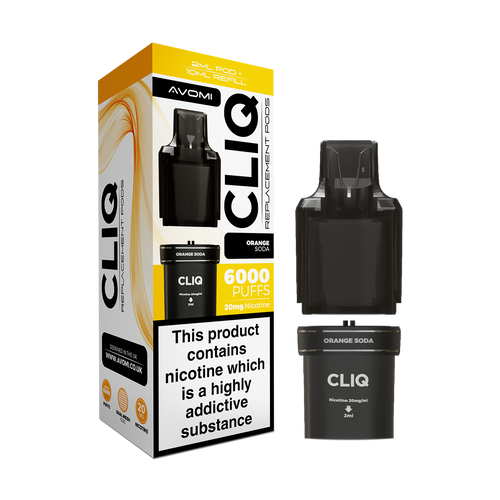 avomi cliq pods orange soda