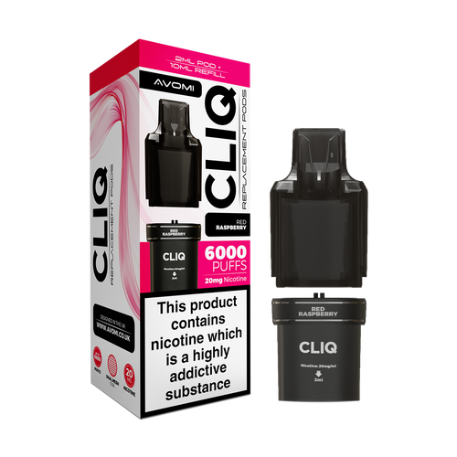 avomi cliq pods red raspberry
