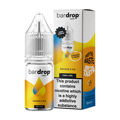 bar drop box bottle banana ice