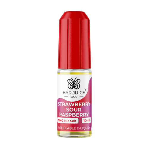 bar juice 5000 strawberry sour raspberry 10ml 5mg