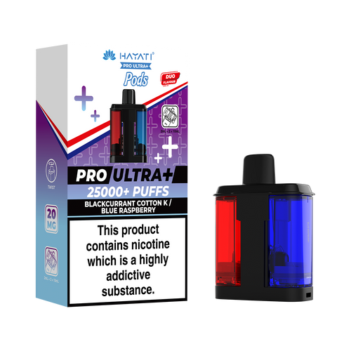 Hayati Pro Ultra Plus Pods Blackcurrant Cotton K Blue Raspberry