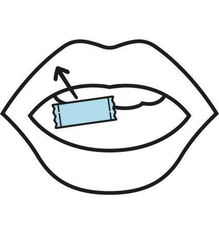 How to use Nicotine Pouches Step 3