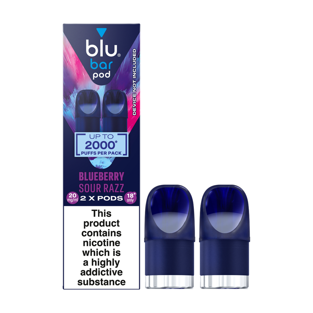 blu bar pod blueberry sour razz