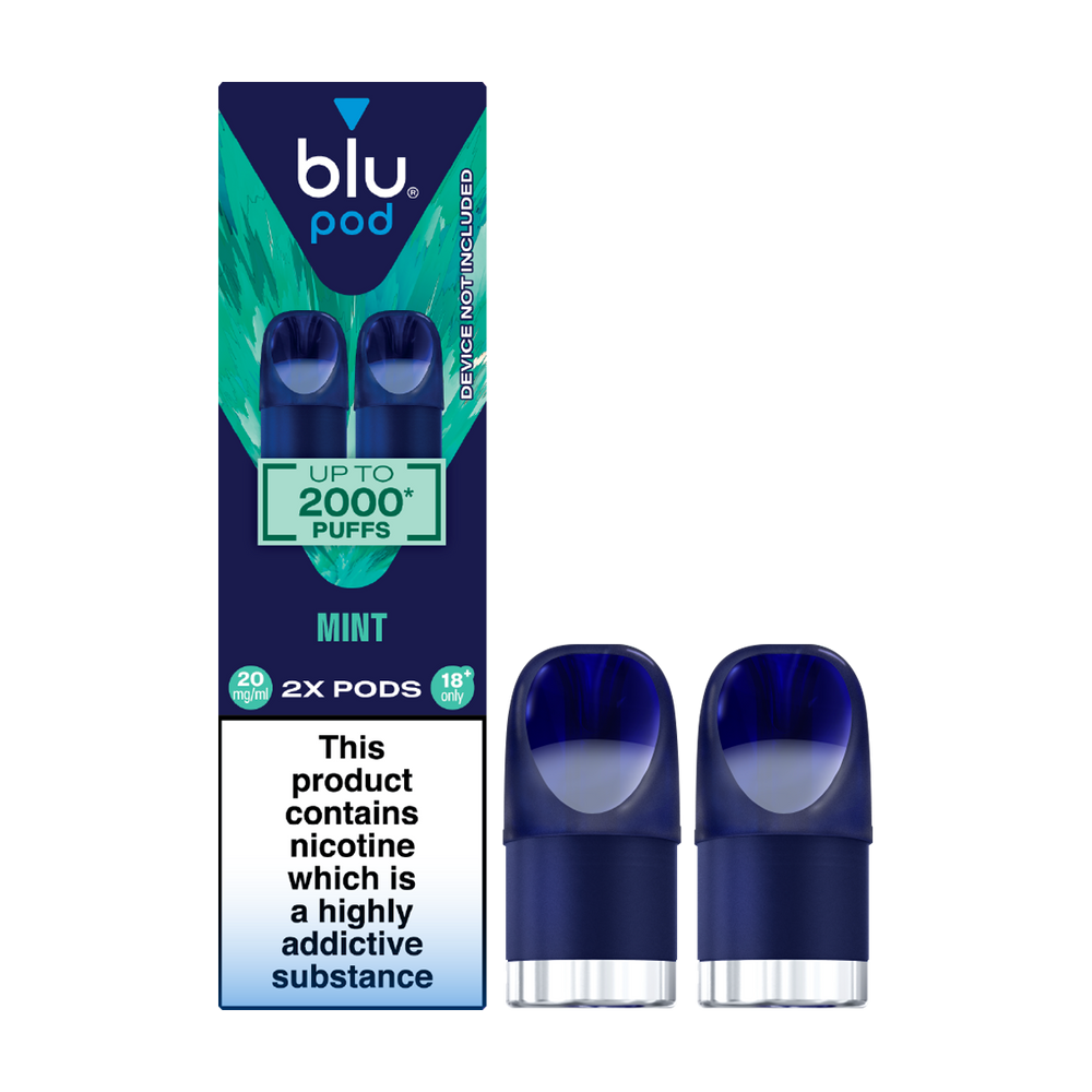 Mint Blu Bar Pods | 3 For 15 | Pack Of 2 Vape Shop Mint Blu Bar Pods | 3 For 15 | Pack Of 2 Vape Shop
