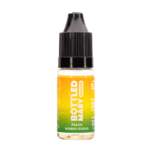 bottled mary bm3000 peach mango guava nic salt
