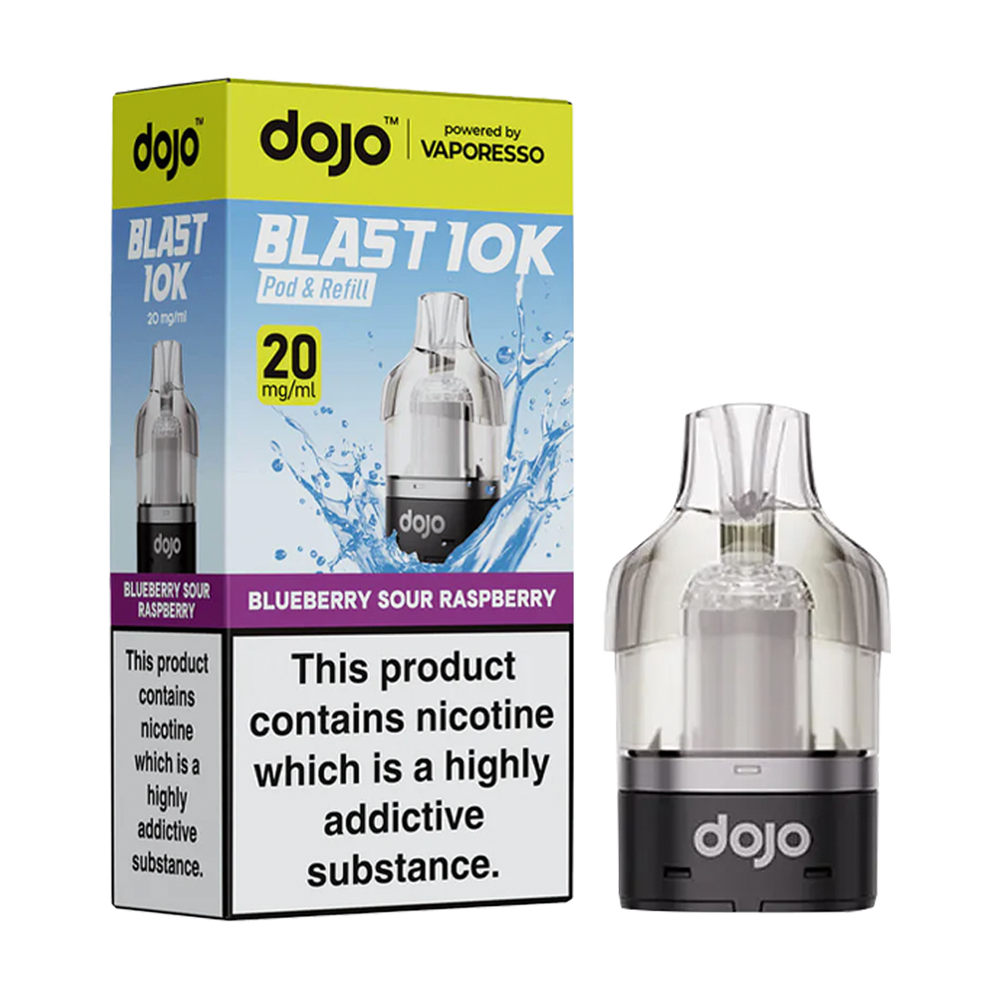 dojo blast 10k refill blueberry sour raspberry