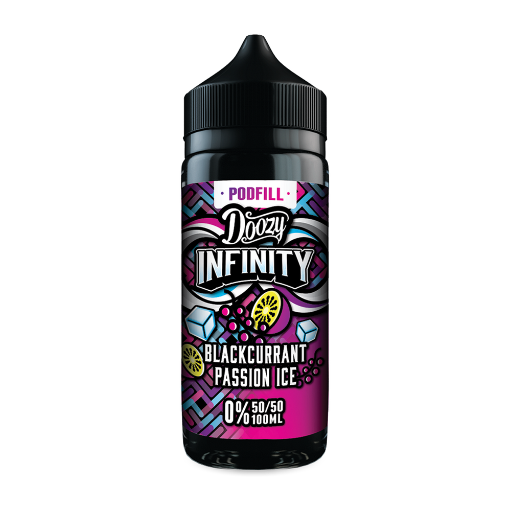 Blackcurrant Passion Ice 50/50 100ml by Doozy Infinity