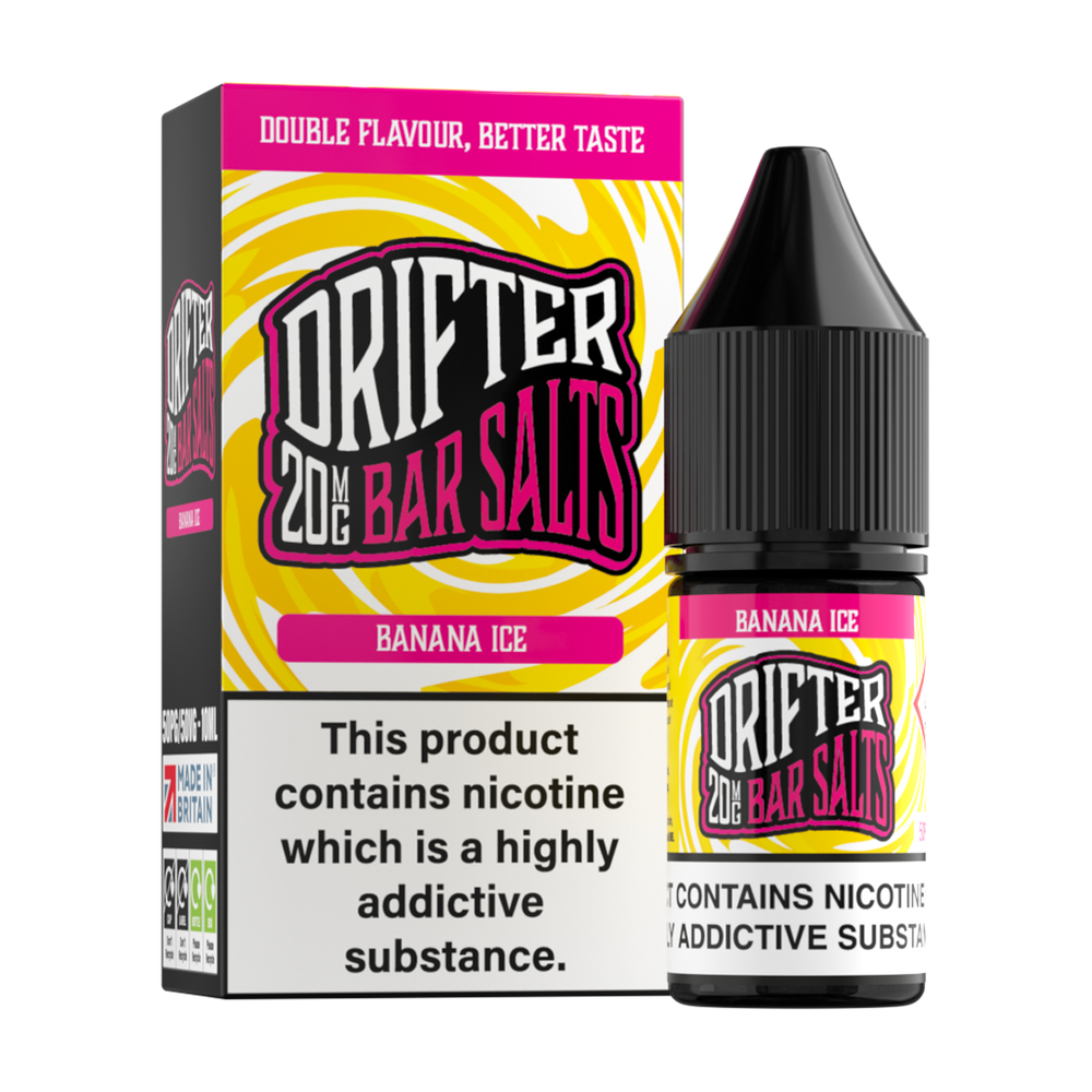 Banana Ice Nic Salt by Drifter Bar Salts 10ml 20mg