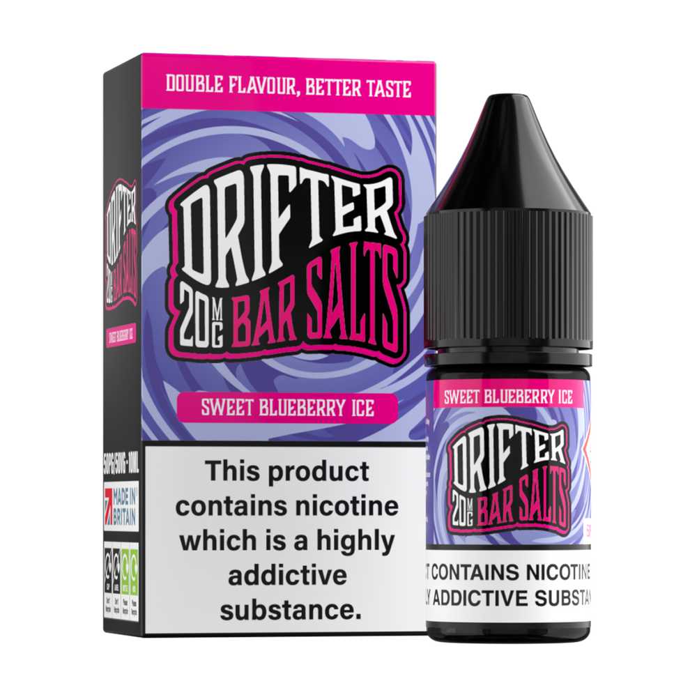 Sweet Blueberry Ice Nic Salt by Drifter Bar Salts 10ml