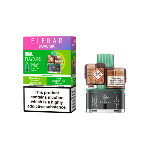 elf bar dual 10k refill green edition