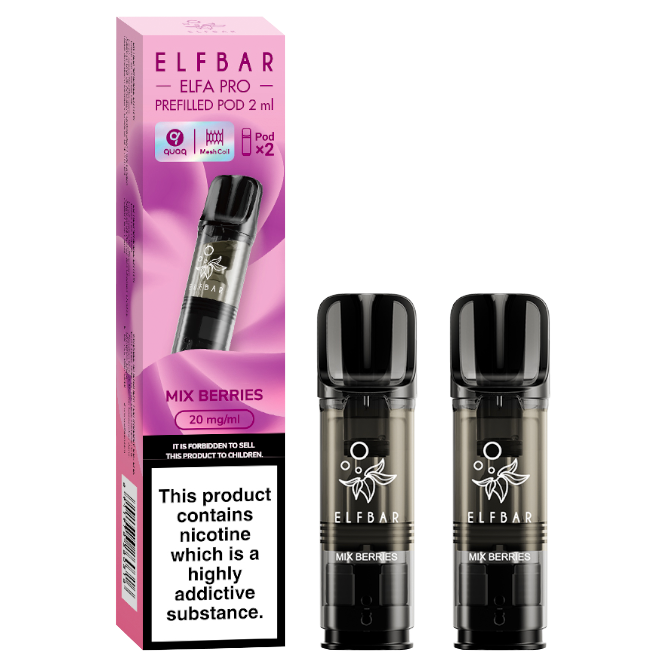 Mix Berries Elf Bar Elfa Pro Pods | 20mg Strength Vape Shop Mix Berries Elf Bar Elfa Pro Pods | 20mg Strength Vape Shop