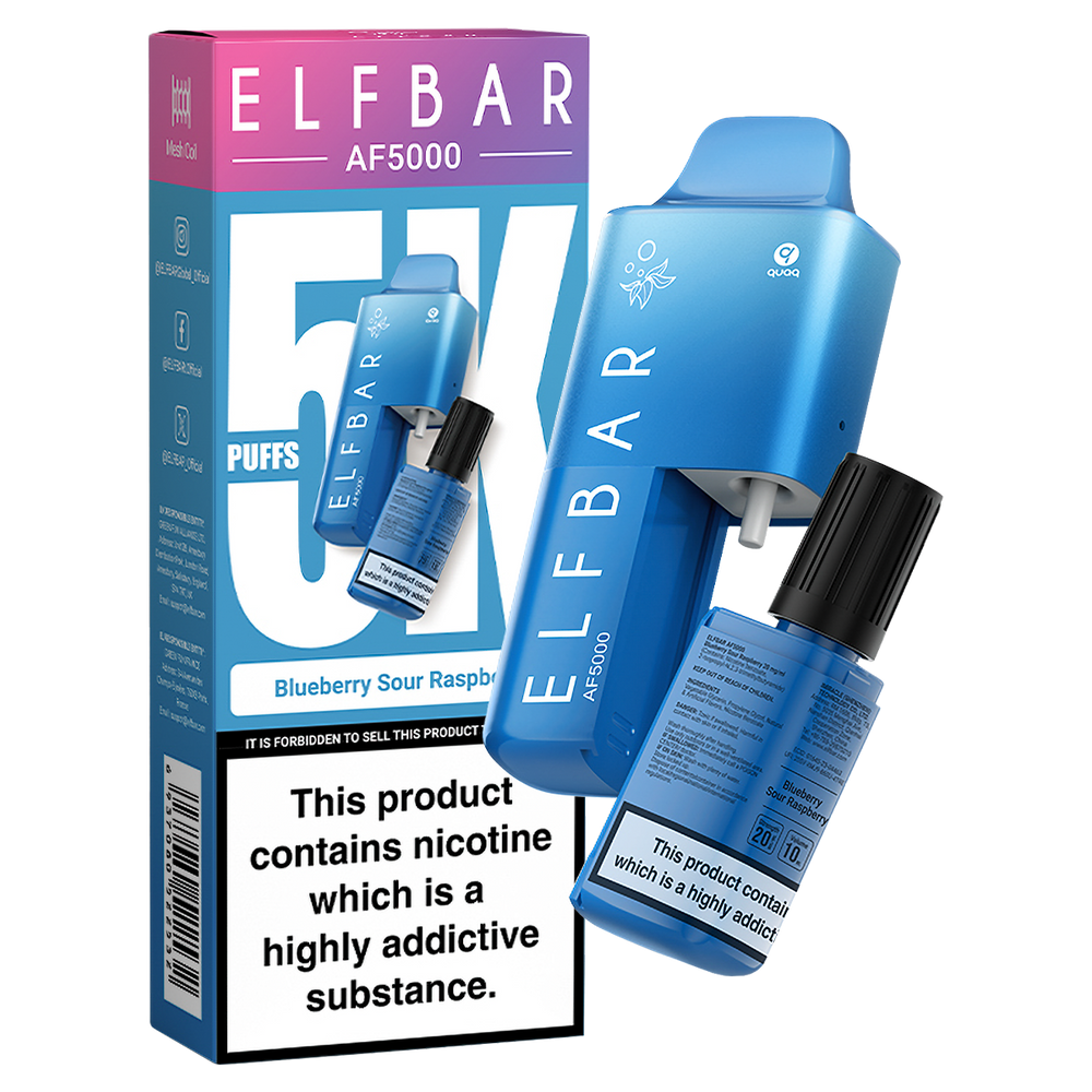 Blueberry Sour Raspberry Elfbar AF5000 Vape Kit