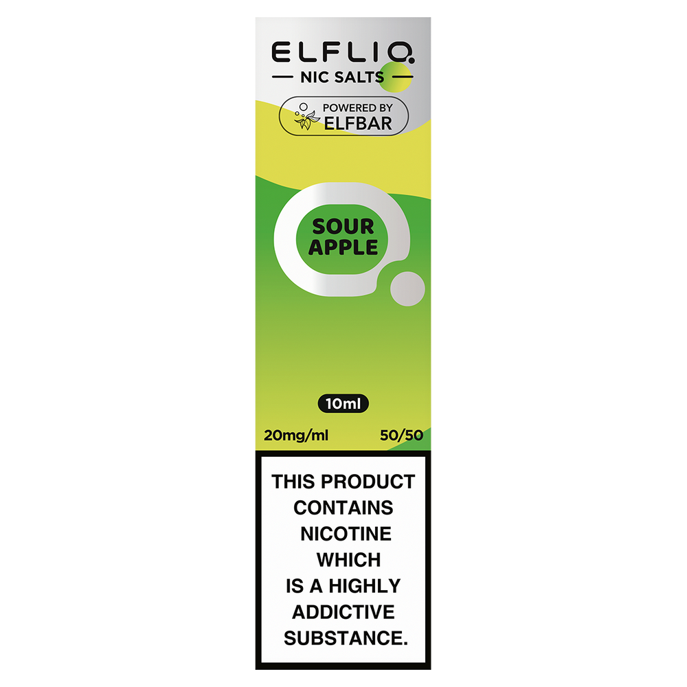 Sour Apple Elfliq Nic Salt by Elf Bar - 10ml