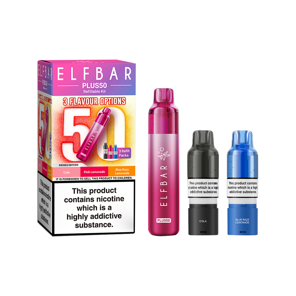 Elf Bar Plus 50 Prefilled Pod Kit  Vape Shop