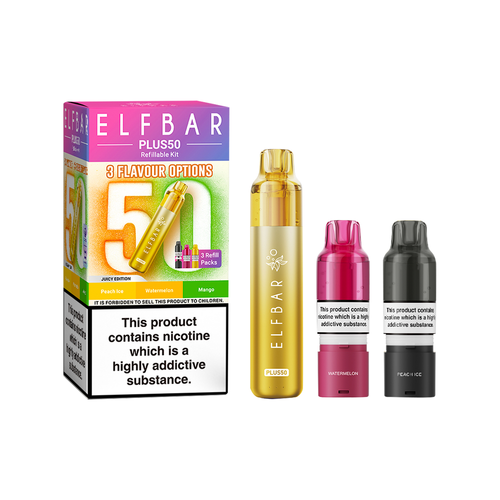 af 5000 elf bar Elf Bar Plus 50 Prefilled Pod Kit – Vape Shop